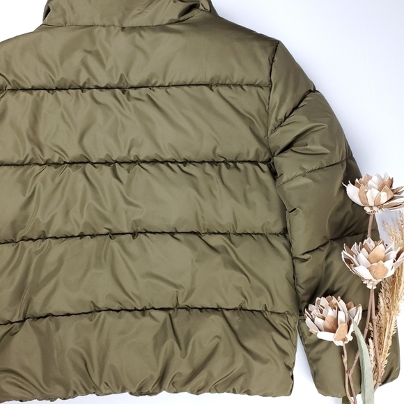 ALTAR'D STATE Green Puffer Coat Women's Sz Med - Picture 3 of 15